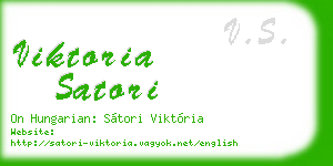 viktoria satori business card
